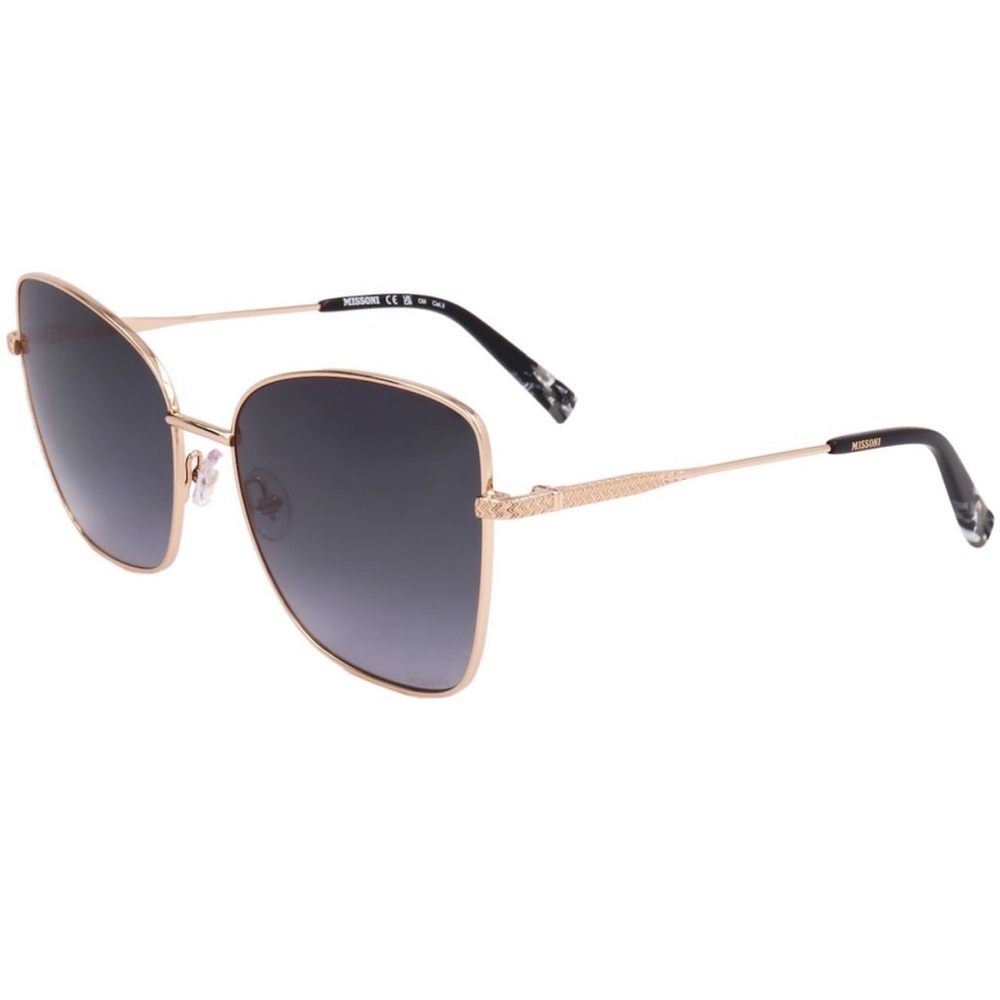 NWT Missoni Women's 59mm Gold Sunglasses